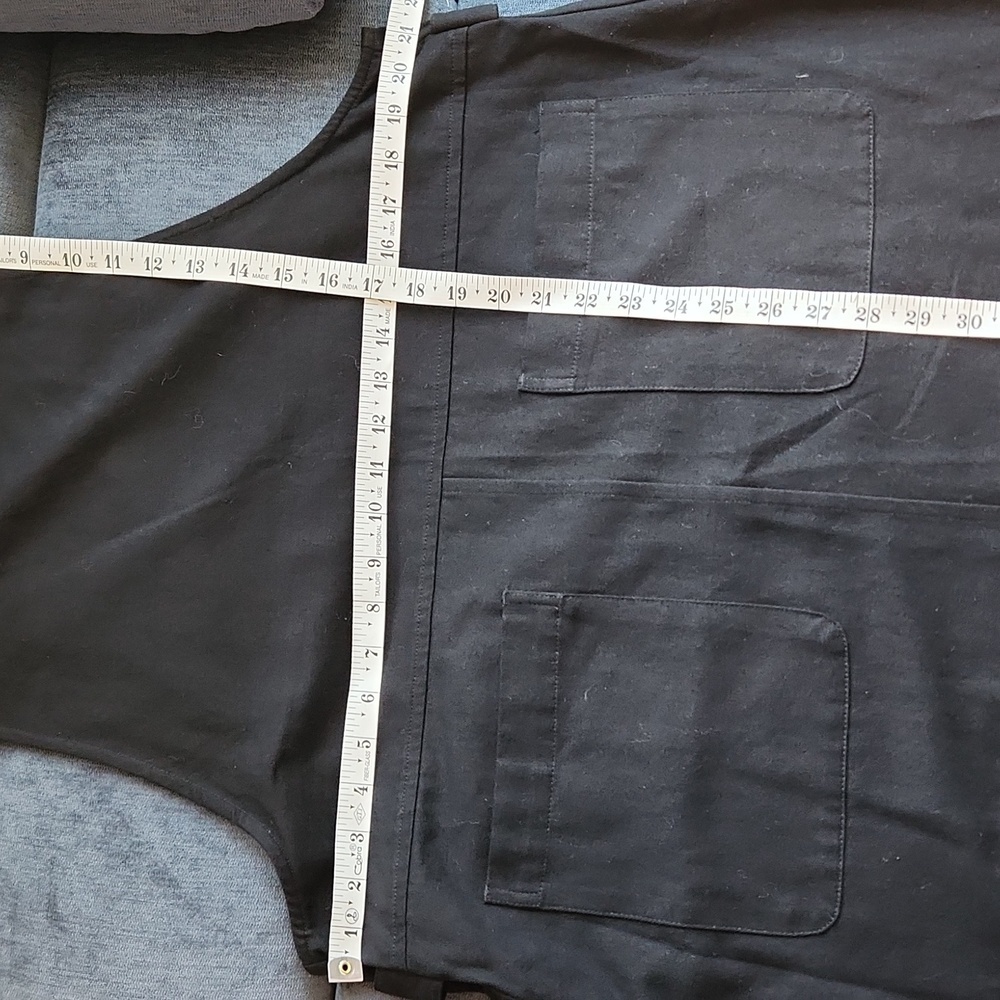 NWOT, Bridge & Burn Renee Dungaree Black Denim Overalls Dress sz L - Picture 9 of 10